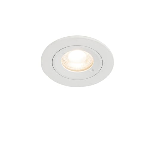 Qazqa - Modern Moderner Außen Einbaustrahler weiß rund IP44 - Xena Round I Außenbeleuchtung I Wohnzimmer I Schlafzimmer - Aluminium Rund - LED geeignet GU10 von Qazqa