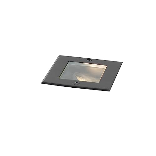 Qazqa - Modern Moderner Bodenspoiler Schwarz verstellbar IP65 - Oneon I Außenbeleuchtung - Stahl Quadratisch - LED geeignet GU10 Qazqa - Modern Moderner Bodenspoiler Schwarz verstellbar IP65 - Oneon I Außenbeleuchtung - Stahl Quadratisch - LED geeignet GU10 von Qazqa