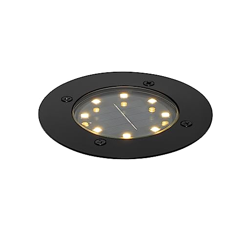 Qazqa - Modern Moderner Bodenstrahler schwarz inkl. LED IP65 Solar - Terry I Außenbeleuchtung - Aluminium Rund - I LED Qazqa - Modern Moderner Bodenstrahler schwarz inkl. LED IP65 Solar - Terry I Außenbeleuchtung - Aluminium Rund - I LED von Qazqa
