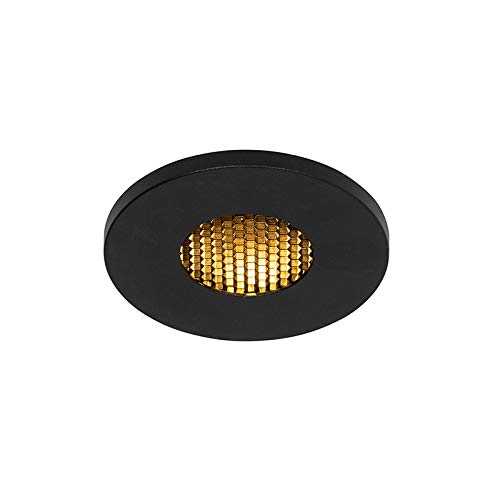 Qazqa - Modern Modernes Bad Bad I Badezimmer Außen Einbau Spot schwarz IP54 - Shed Honey I Außenbeleuchtung - Aluminium Rund - LED geeignet GU10 von Qazqa