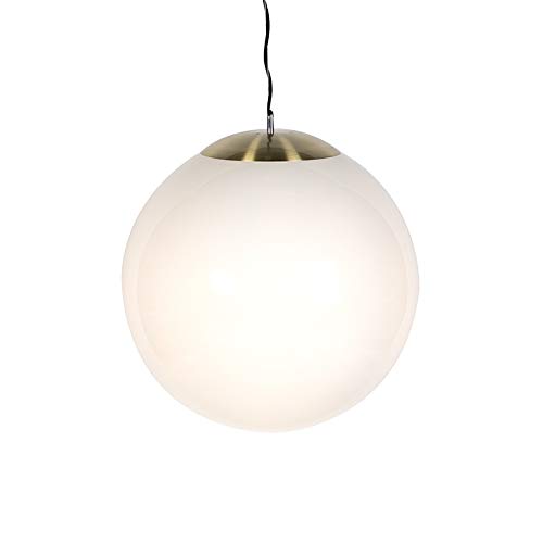 Qazqa - Modern Skandinavische Hängelampe I Pendellampe I Pendelleuchte Opalglas 50 cm - Ball 50 I Wohnzimmer I Schlafzimmer - Kugel I Kugelförmig - LED geeignet E27 Qazqa - Modern Skandinavische Hängelampe I Pendellampe I Pendelleuchte Opalglas 50 cm - Ball 50 I Wohnzimmer I Schlafzimmer - Kugel I Kugelförmig - LED geeignet E27 von Qazqa