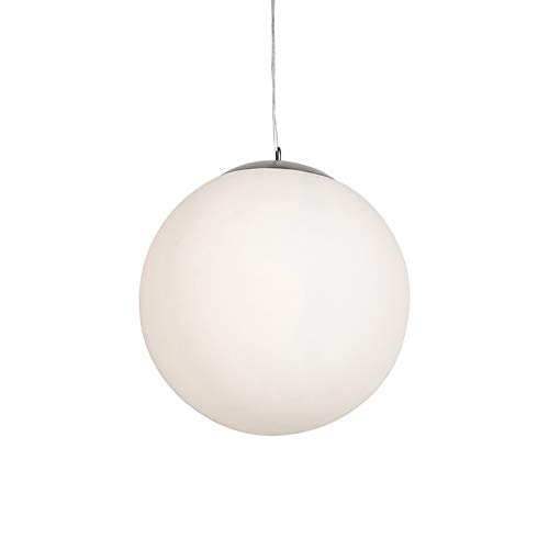 Qazqa - Modern Skandinavische Hängelampe I Pendellampe I Pendelleuchte Opalglas 50cm - Ball 50 I Wohnzimmer I Schlafzimmer - Rund I Kugel I Kugelförmig - LED geeignet E27 von Qazqa