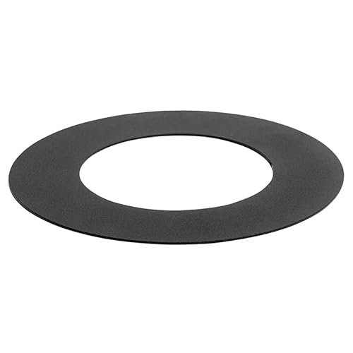 Qazqa - Modern Spacer schwarz für Einbaustrahler 7,5-13 cm - Spacer - Edelstahl Rund - LED geeignet von Qazqa