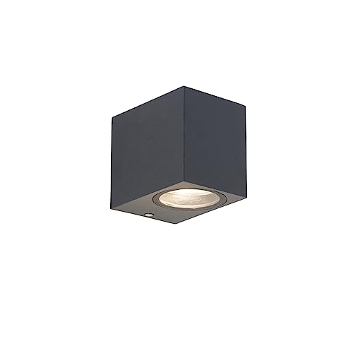 Qazqa - Moderne Außen Wandleuchte anthrazit IP44 - Baleno I I Außenbeleuchtung I Up I Down - Aluminium Rechteckig - LED geeignet GU10 Qazqa - Moderne Außen Wandleuchte anthrazit IP44 - Baleno I I Außenbeleuchtung I Up I Down - Aluminium Rechteckig - LED geeignet GU10 von Qazqa