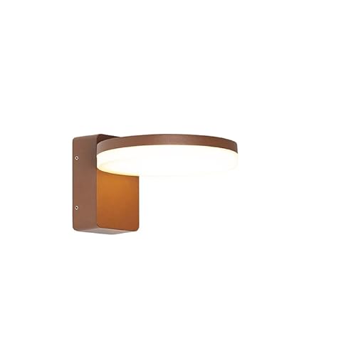 Qazqa - Moderne Außen Wandleuchte rostbraun inkl. LED IP54 - Esmee I Außenbeleuchtung - Aluminium Rund - I LED Qazqa - Moderne Außen Wandleuchte rostbraun inkl. LED IP54 - Esmee I Außenbeleuchtung - Aluminium Rund - I LED von Qazqa