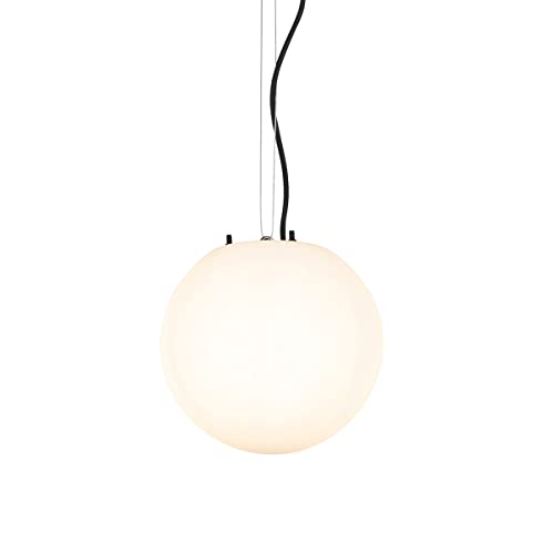 Qazqa - Moderne Außen-Hängeleuchte weiß 25 cm IP44 - Nura I Außenbeleuchtung - Kunststoff Kugel I Kugelförmig - LED geeignet E27 Qazqa - Moderne Außen-Hängeleuchte weiß 25 cm IP44 - Nura I Außenbeleuchtung - Kunststoff Kugel I Kugelförmig - LED geeignet E27 von Qazqa