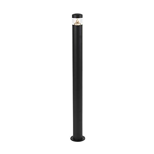 Qazqa - Moderne Außenleuchte I Wegeleuchte I Gartenlampe I Gartenleuchte I Standleuchte schwarz 100 cm IP44 inkl. LED - Roxy I Außenbeleuchtung - Edelstahl Zylinder - I LED von Qazqa