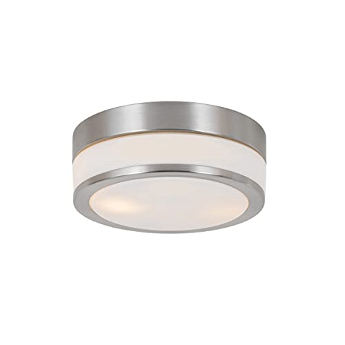 Qazqa - Moderne Bad I Badezimmer Außen Deckenleuchte I Deckenlampe I Lampe I Leuchte Stahl I Silber I nickel matt 2-flammig3 cm IP44 - Flavi I Außenbeleuchtung - Stahl Rund - LED geeignet E27 Qazqa - Moderne Bad I Badezimmer Außen Deckenleuchte I Deckenlampe I Lampe I Leuchte Stahl I Silber I nickel matt 2-flammig3 cm IP44 - Flavi I Außenbeleuchtung - Stahl Rund - LED geeignet E27 von Qazqa