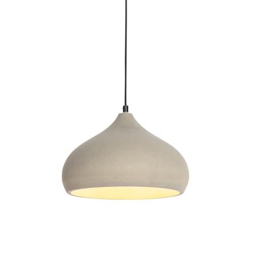 Qazqa - Moderne Hängelampe I Pendellampe I Pendelleuchte Schwarz mit Betonschirm - Nick I Wohnzimmer I Schlafzimmer - SteinI Rund - LED geeignet E27 Qazqa - Moderne Hängelampe I Pendellampe I Pendelleuchte Schwarz mit Betonschirm - Nick I Wohnzimmer I Schlafzimmer - SteinI Rund - LED geeignet E27 von Qazqa
