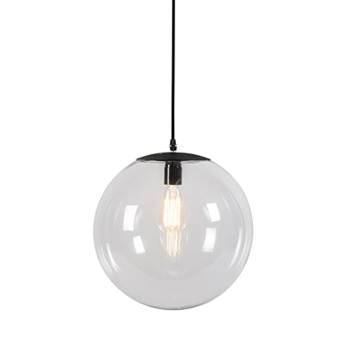 Qazqa - Moderne Hängelampe I Pendellampe I Pendelleuchte transparent 35 cm - Pallon I Wohnzimmer I Schlafzimmer - Glas Länglich - LED geeignet E27 Qazqa - Moderne Hängelampe I Pendellampe I Pendelleuchte transparent 35 cm - Pallon I Wohnzimmer I Schlafzimmer - Glas Länglich - LED geeignet E27 von Qazqa