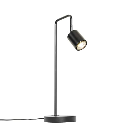 Qazqa - Moderne Tischlampe schwarz verstellbar - Java I Wohnzimmer I Schlafzimmer - Stahl Länglich - LED geeignet GU10 Qazqa - Moderne Tischlampe schwarz verstellbar - Java I Wohnzimmer I Schlafzimmer - Stahl Länglich - LED geeignet GU10 von Qazqa