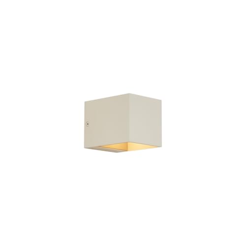 Qazqa - Moderne Wandleuchte Beige G9 Quadratisch - Transfer I Wohnzimmer I Schlafzimmer - Aluminium Quadratisch - LED geeignet G9 Qazqa - Moderne Wandleuchte Beige G9 Quadratisch - Transfer I Wohnzimmer I Schlafzimmer - Aluminium Quadratisch - LED geeignet G9 von Qazqa