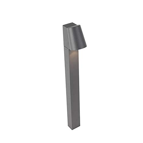 Qazqa - Moderne stehende Außenleuchte I Wegeleuchte I Gartenlampe I Gartenleuchte I Standleuchte Anthrazit inkl. LED - Uma I Außenbeleuchtung - Aluminium Länglich - I LED von Qazqa