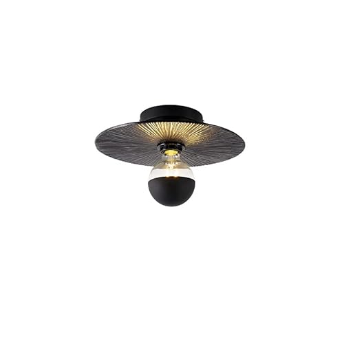 Qazqa - Orientalisch Orientalische Deckenleuchte I Deckenlampe I Lampe I Leuchte Schwarz Rund - Konge I Wohnzimmer I Schlafzimmer - Aluminium Rund - LED geeignet E27 von Qazqa
