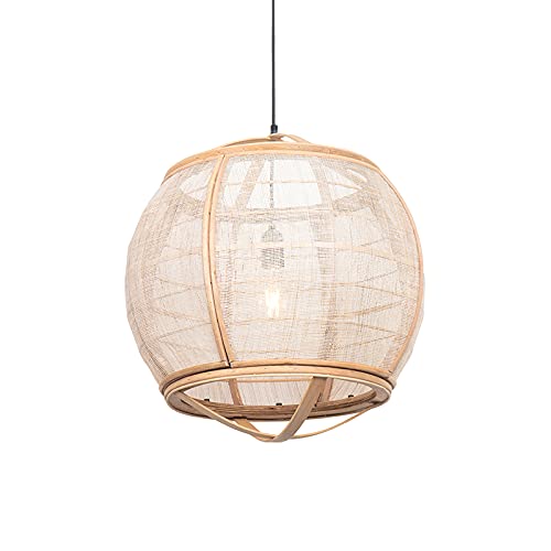 Qazqa - Orientalisch Orientalische Hängelampe I Pendellampe I Pendelleuchte braun 50 cm - Pascal I Wohnzimmer I Schlafzimmer - Textil Länglich - LED geeignet E27 Qazqa - Orientalisch Orientalische Hängelampe I Pendellampe I Pendelleuchte braun 50 cm - Pascal I Wohnzimmer I Schlafzimmer - Textil Länglich - LED geeignet E27 von Qazqa