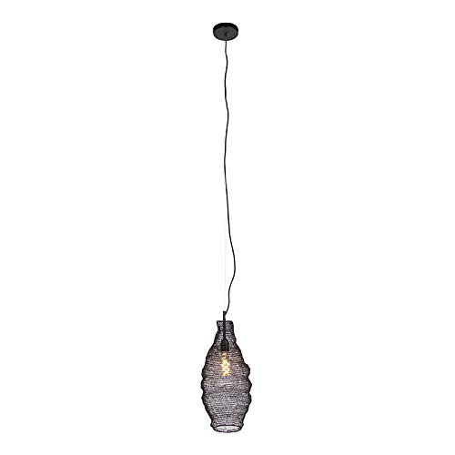 Qazqa - Orientalisch Orientalische Hängelampe I Pendellampe I Pendelleuchte schwarz - Nidum Rombo I Wohnzimmer I Schlafzimmer - Stahl Rund - LED geeignet E27 von Qazqa