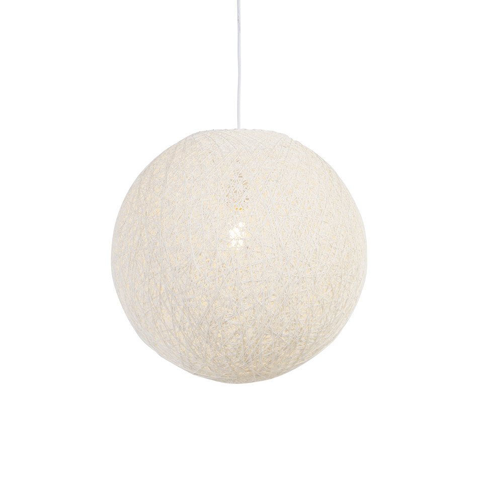 Qazqa Pendelleuchte Corda, LED wechselbar, E27, Weiß, Landhaus / Rustikal, Seil, 1-flammig Qazqa Pendelleuchte Corda, LED wechselbar, E27, Weiß, Landhaus / Rustikal, Seil, 1-flammig von Qazqa