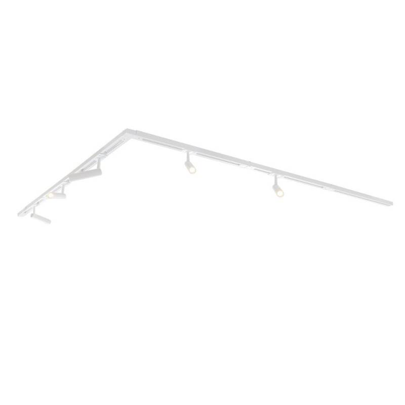 Qazqa Schienensystem-Sets Iconic jeana luxe, 300 cm, (1-tlg), GU10, Weiß, Modern, Aluminium, Deckenstrahler 5-flammig von Qazqa