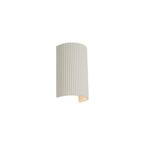 Qazqa - Skandinavisch Skandinavische Wandleuchte Beige Halbkreis 2-flammig - Plaster I Wohnzimmer I Schlafzimmer - Gips Zylinder - LED geeignet GU10 Qazqa - Skandinavisch Skandinavische Wandleuchte Beige Halbkreis 2-flammig - Plaster I Wohnzimmer I Schlafzimmer - Gips Zylinder - LED geeignet GU10 von Qazqa