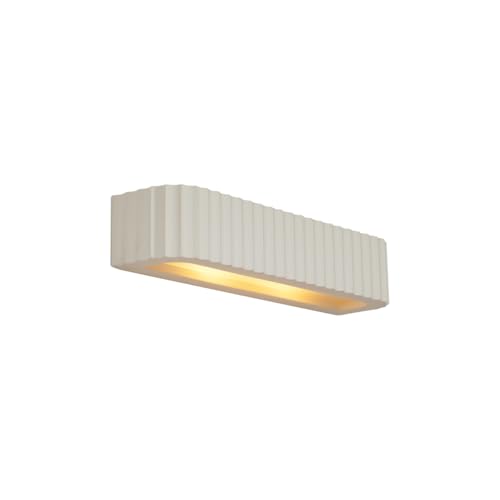 Qazqa - Skandinavisch Skandinavische Wandleuchte Beige Rechteckig 2-flammig - Plaster I Wohnzimmer I Schlafzimmer - Gips Länglich - LED geeignet E14 von Qazqa
