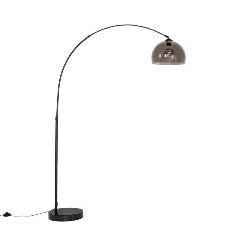 Qazqa Stehlampe Arc, ohne Leuchtmittel, E27, Schwarz, Modern, Stahl, 1-flammig von Qazqa
