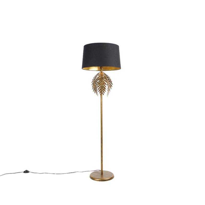 Qazqa Stehlampe Botanica, ohne Leuchtmittel, E27, Schwarz, Landhaus, Stahl, 1-flammig von Qazqa