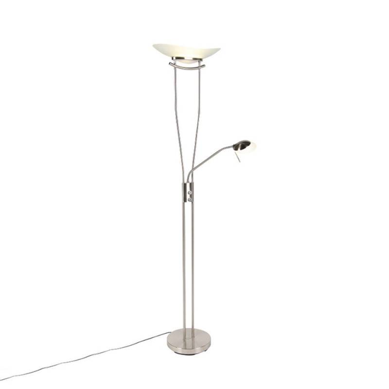 Qazqa Stehlampe Lexus, LED fest integriert, (nicht austauschbare) LED, Stahl, Modern, Stahl, 1-flammig von Qazqa
