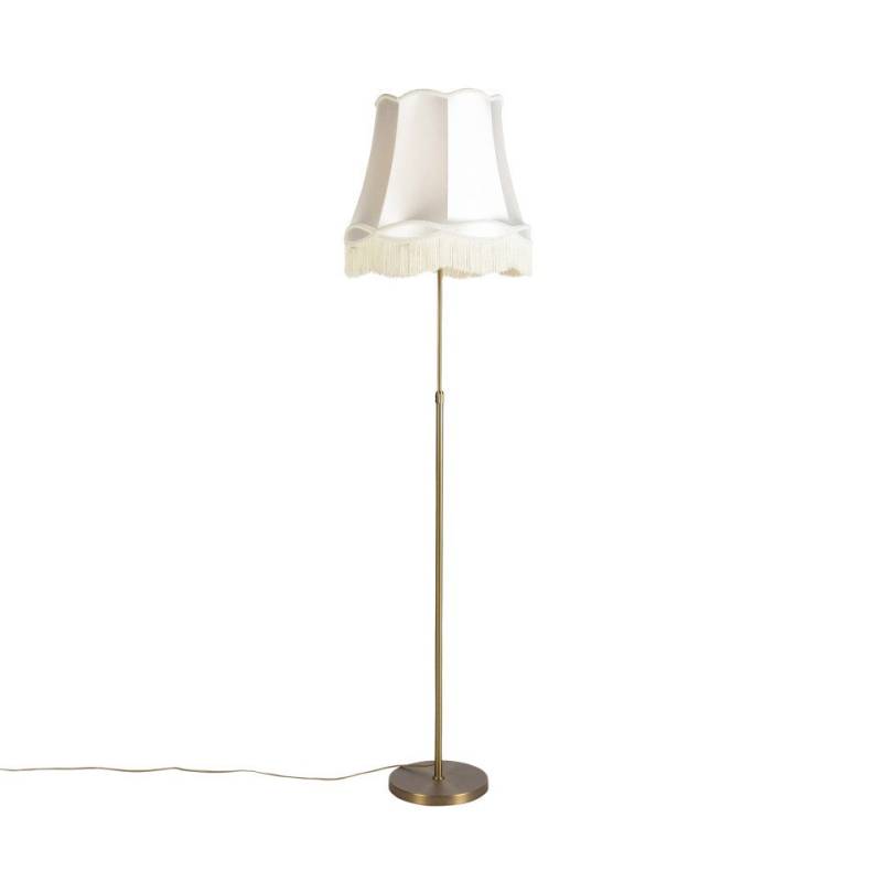 Qazqa Stehlampe Parte fl, ohne Leuchtmittel, E27, Crème, Landhaus / Rustikal, Stahl, 1-flammig Qazqa Stehlampe Parte fl, ohne Leuchtmittel, E27, Crème, Landhaus / Rustikal, Stahl, 1-flammig von Qazqa