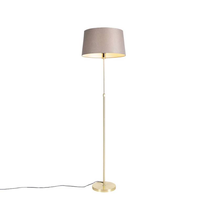 Qazqa Stehlampe Parte fl, ohne Leuchtmittel, E27, Taupe, Landhaus / Rustikal, Stahl, 1-flammig Qazqa Stehlampe Parte fl, ohne Leuchtmittel, E27, Taupe, Landhaus / Rustikal, Stahl, 1-flammig von Qazqa