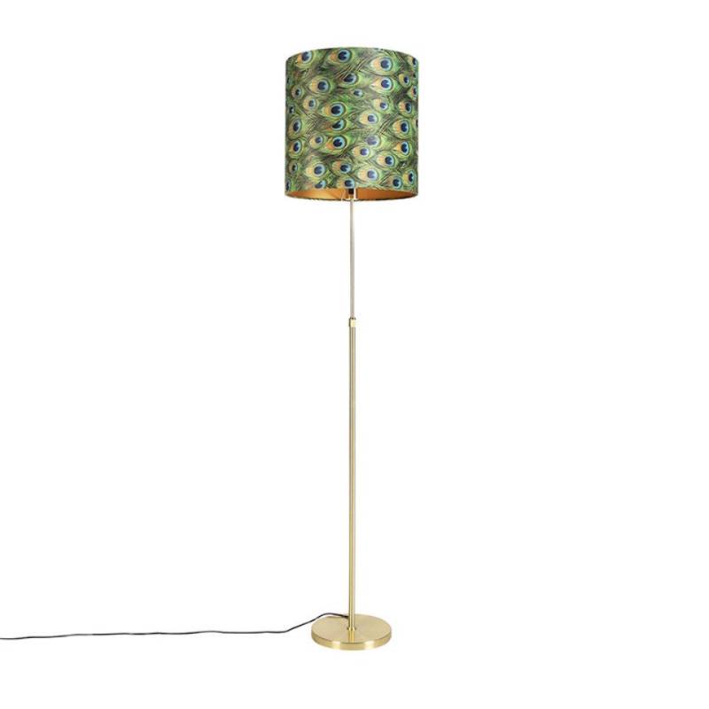 Qazqa Stehlampe Parte fl, ohne Leuchtmittel, E27, Gold/Messing, Klassisch / Antik, Stahl, 1-flammig Qazqa Stehlampe Parte fl, ohne Leuchtmittel, E27, Gold/Messing, Klassisch / Antik, Stahl, 1-flammig von Qazqa