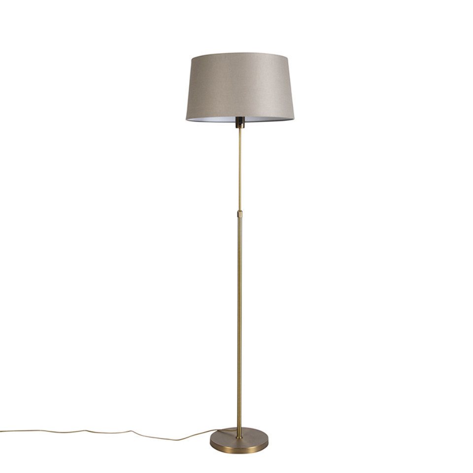 Qazqa Stehlampe Parte fl, ohne Leuchtmittel, E27, Taupe, Landhaus / Rustikal, Stahl, 1-flammig Qazqa Stehlampe Parte fl, ohne Leuchtmittel, E27, Taupe, Landhaus / Rustikal, Stahl, 1-flammig von Qazqa