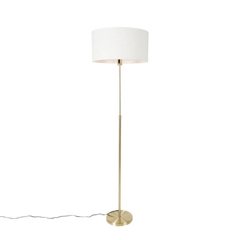 Qazqa Stehlampe Parte stof, ohne Leuchtmittel, E27, Gold/Messing, Design, Stahl, 1-flammig von Qazqa