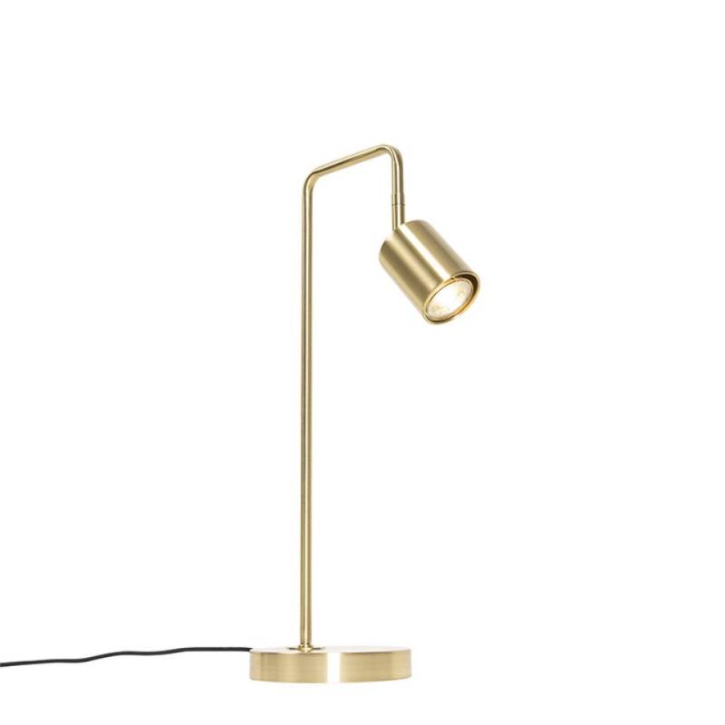 Qazqa Tischleuchte Java, ohne Leuchtmittel, GU10, Gold/Messing, Modern, Stahl, 1-flammig von Qazqa