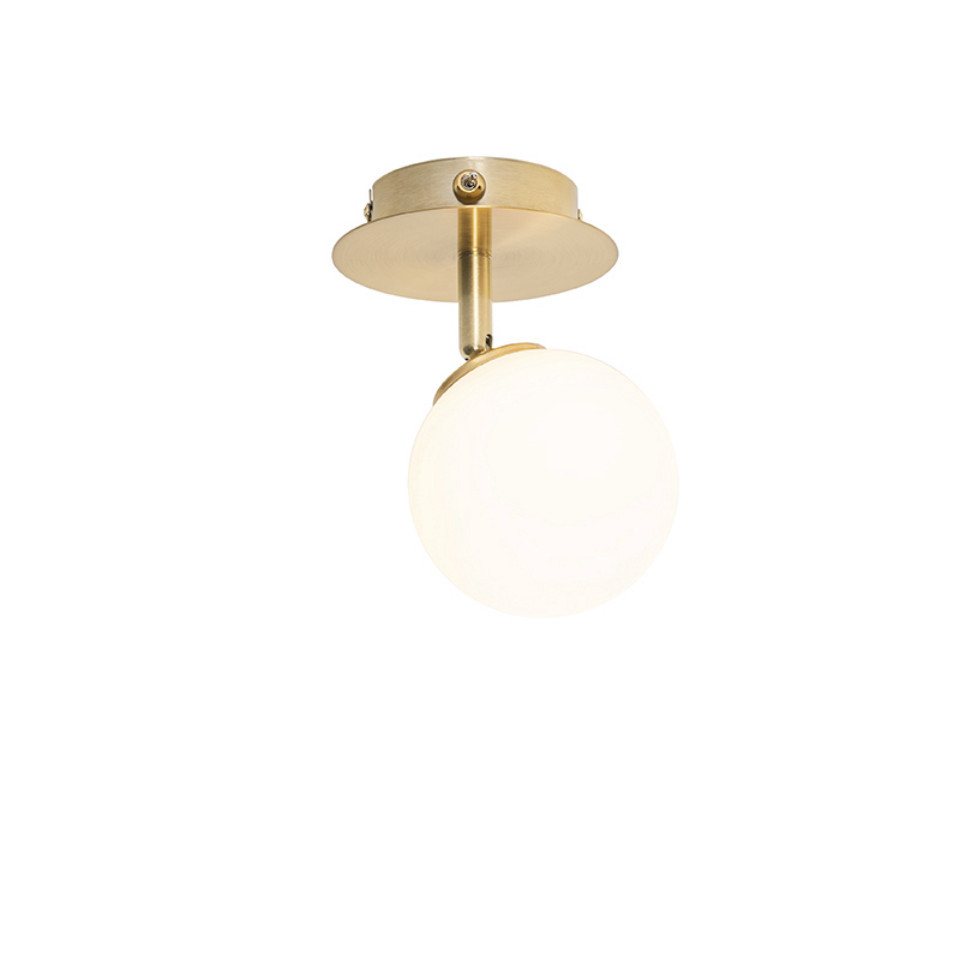 Qazqa Wandleuchte Athens-opal, ohne Leuchtmittel, G9, Gold, Modern, Stahl, 1-flammig Qazqa Wandleuchte Athens-opal, ohne Leuchtmittel, G9, Gold, Modern, Stahl, 1-flammig von Qazqa