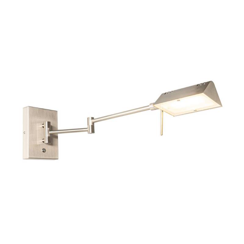 Qazqa Wandleuchte Notia, LED fest integriert, (nicht austauschbare) LED, Stahl, Design, Stahl, 1-flammig von Qazqa