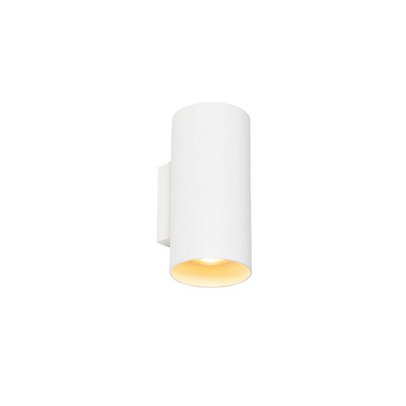 Qazqa Wandleuchte Sab, ohne Leuchtmittel, GU10, Weiß, Design, Aluminium, 2-flammig von Qazqa