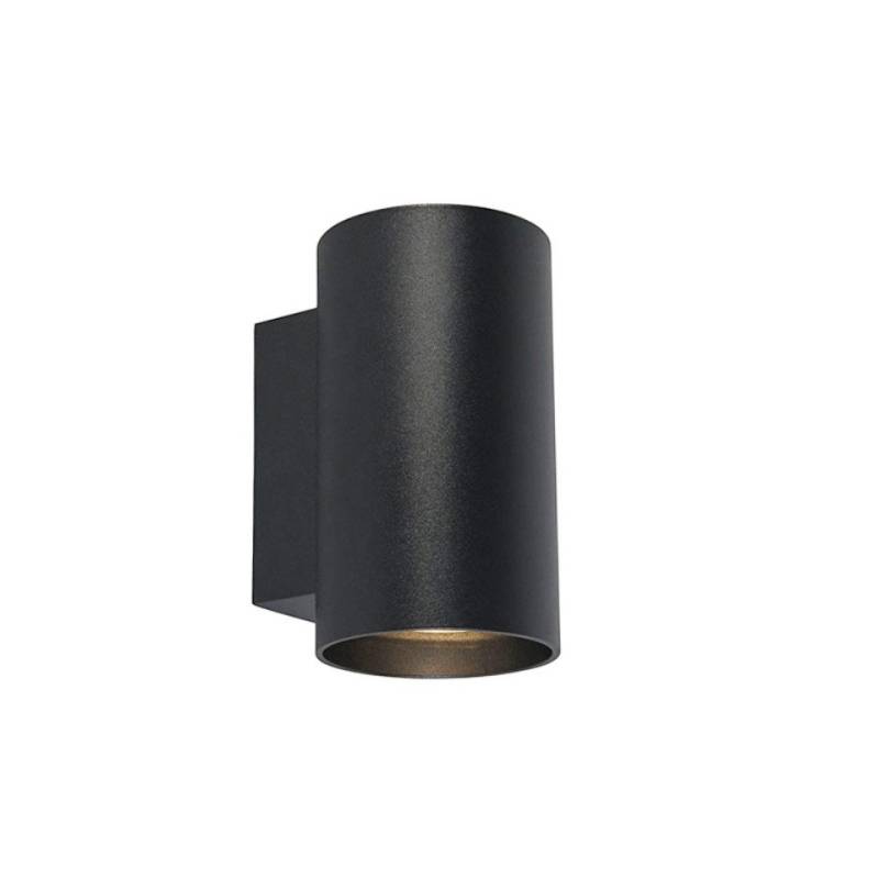 Qazqa Wandleuchte Sandy, LED wechselbar, GU10, Schwarz, Design, Stahl, 2-flammig von Qazqa