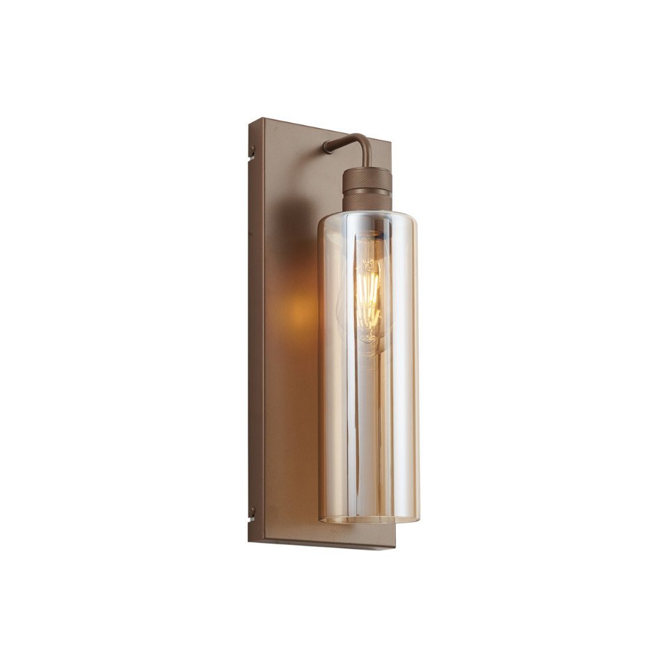 Qazqa Wandleuchte Stavelot, ohne Leuchtmittel, E27, Bronze, Hotel chic, Stahl, 1-flammig Qazqa Wandleuchte Stavelot, ohne Leuchtmittel, E27, Bronze, Hotel chic, Stahl, 1-flammig von Qazqa
