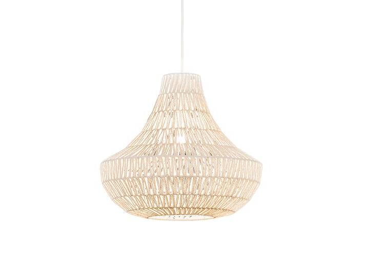 Retro-Hängelampe weiß 50 cm - Lina Cono 50 Retro-Hängelampe weiß 50 cm - Lina Cono 50 von Qazqa