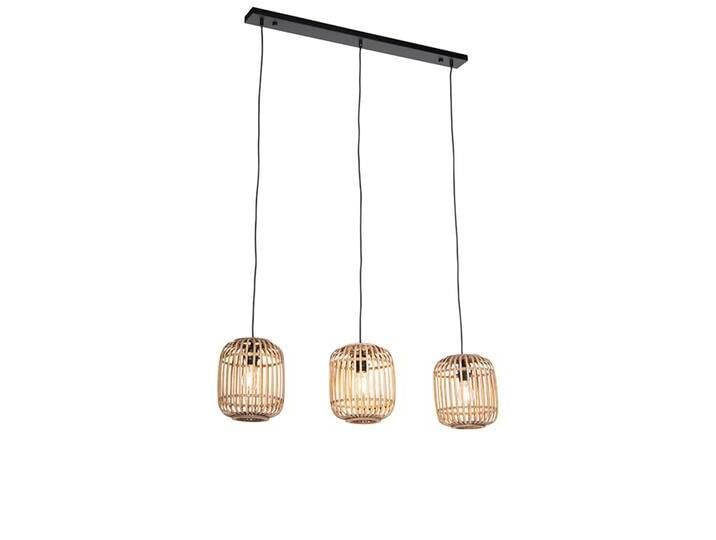 Rural Hängelampe Rattan 3-Licht - Manila von Qazqa
