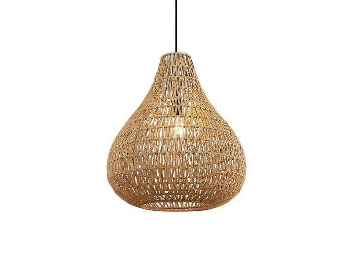 Skandinavische Hängelampe braun 45cm - Lina Natural von Qazqa