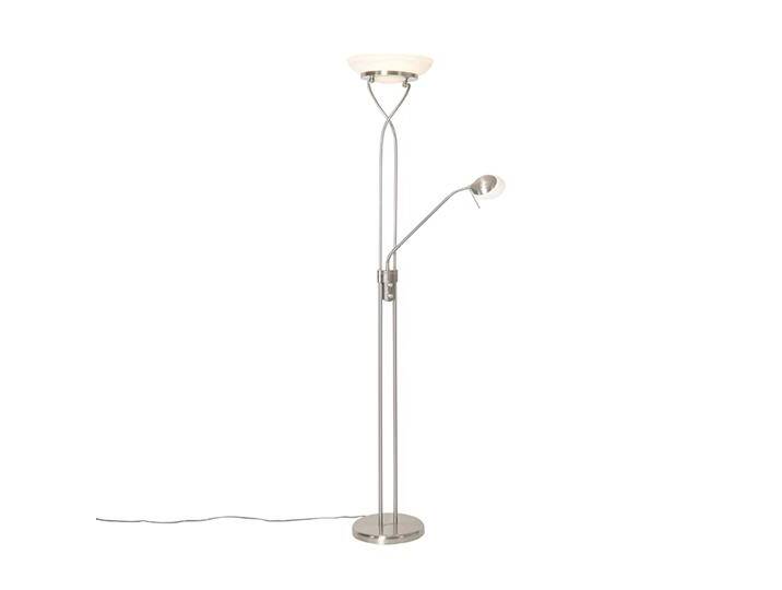 Stehleuchte Stahl inkl. LED und Dimmer mit Leselampe - Empoli von Qazqa