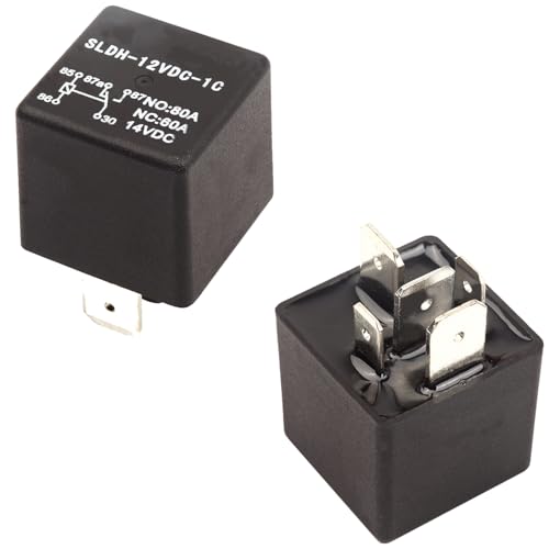 2 Stück/Satz SLDH-12VDC-1C Hochleistungsrelais Seilwinde Relais NO 80A 5-polig von Qbhjmr