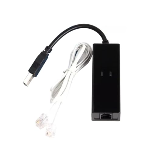 Qbkohphifm Faxmodem, USB2.0 56K Externer Modemtreiber, Stecker und Spiel-USB-Modem, Standard und Erweitert Gemäß Anleitung (Einzelanschluss) von Qbkohphifm