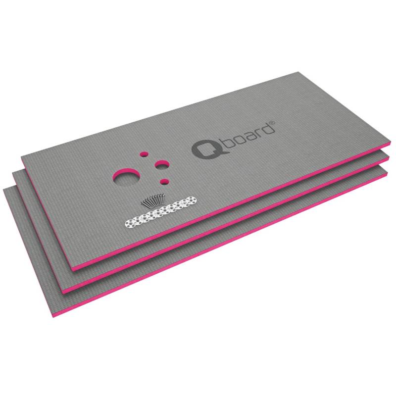 Qboard quick Verkleidung für WC-Wandelemente 1300 mm x 600 mm x 20 mm von Qboard