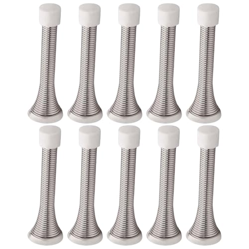 10 Prozent Federtür Stopper Mit Gummi Stoßstange Flexible Feder Hochleistungs Wallentürstopp Wandschutz Leicht Zu Installieren von Qcbuegof