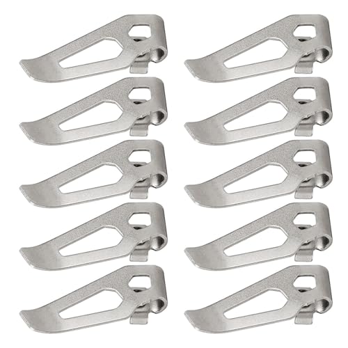 10 Stück Metall-Ersatz-Gürtelhaken-Clip für 2453-20 2454-2461- 2462-2463 Edelstahl-Treiber-Profi-Werkzeug 10 Stück Metall-Ersatz-Gürtelhaken-Clip für 2453-20 2454-2461- 2462-2463 Edelstahl-Treiber-Profi-Werkzeug von Qcbuegof
