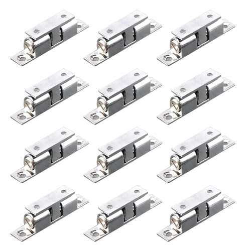 12 Pcs Doppelbällchen Spannung Roller Fang Verkleinern Schranktür Fang Zink Legierung Schrankbällchen Spannungsriegel Leicht Zu Installieren Zu Installieren 12 Pcs Doppelbällchen Spannung Roller Fang Verkleinern Schranktür Fang Zink Legierung Schrankbällchen Spannungsriegel Leicht Zu Installieren Zu Installieren von Qcbuegof
