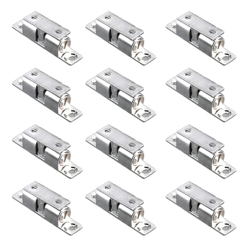 12 Pcs Doppelbällchen Spannung Roller Fang Verkleinern Schranktür Fang Zink Legierung Schrankbällchen Spannungsriegel Leicht Zu Installieren Zu Installieren 12 Pcs Doppelbällchen Spannung Roller Fang Verkleinern Schranktür Fang Zink Legierung Schrankbällchen Spannungsriegel Leicht Zu Installieren Zu Installieren von Qcbuegof