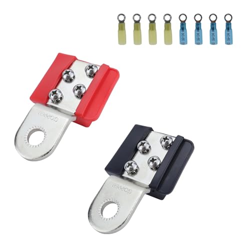 2340 Batterieklemmen Montieren Marine Ersatzteile Positiv Und Negativ Für Marine 32 V 100A Zinn Gepeppte Messing Busbars Einfacher Installieren Von Batterieanschlüssen von Qcbuegof